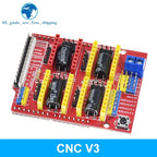 TZT 1/3PCS New CNC Shield V4 shield V3 Engraving Machine / 3D Printer / A4988 Driver Expansion Board for arduino Diy Kit