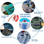 Solder Wire Desoldering Braid Welding Solder Remover Wick Wire Lead Cord Flux BGA Repair Tool
