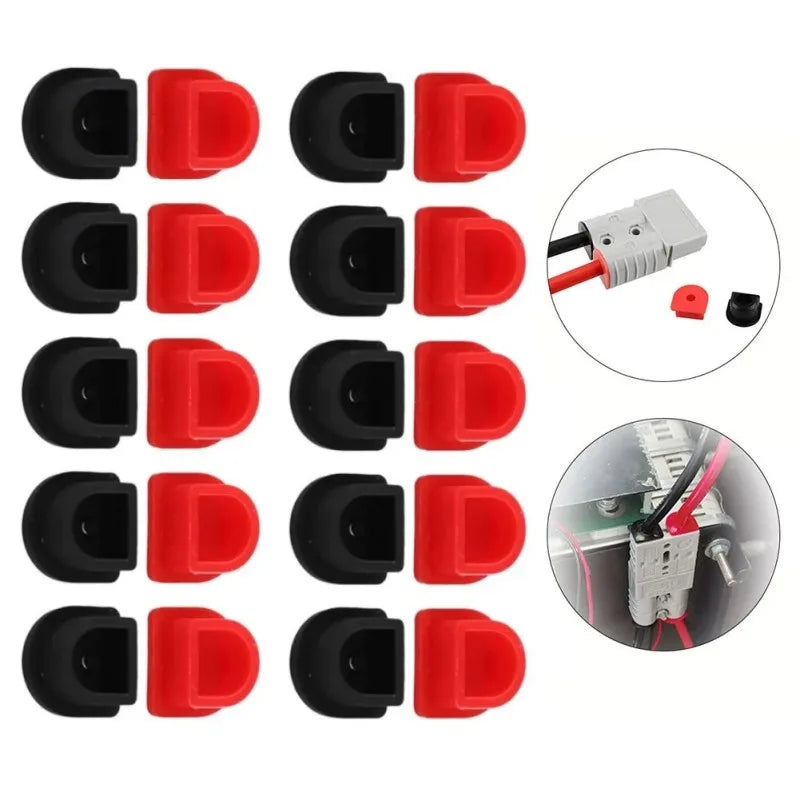 2/4Pair Waterproof FOR Anderson Plug Cable 50A/120A/175A/350A Gland Inserts RED & BLACK Plugs Anderson Plug Cable Kits