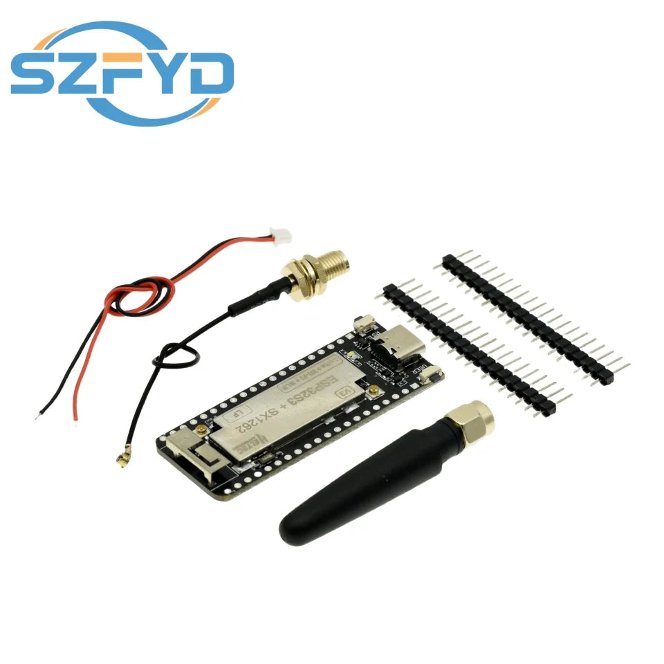 For ESP32 SX1262 LoRa WiFi BLE Module, LoRAWAN 433-470MHz 868-915MHz Wireless Stick Lite with Antenna for Arduino