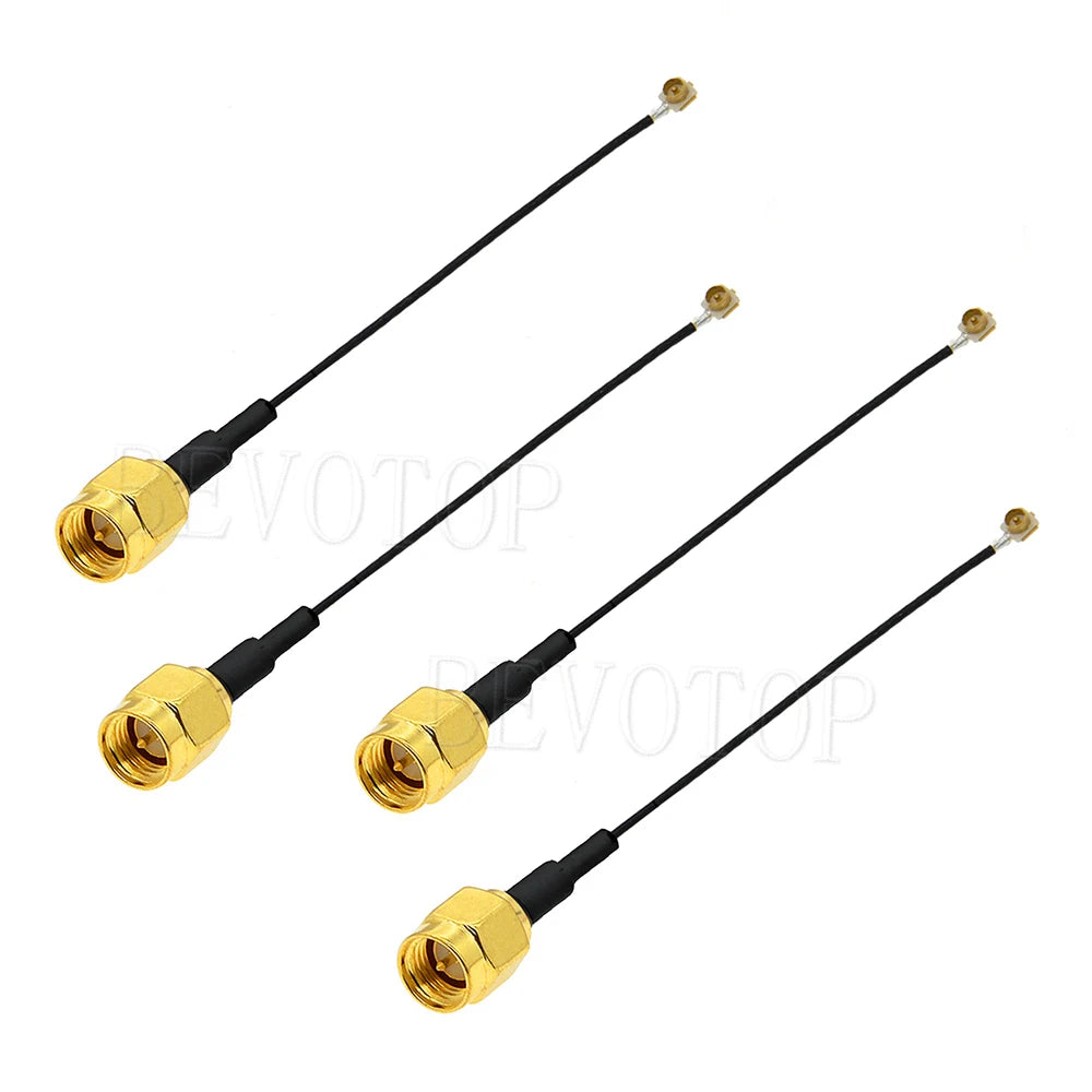 10PCS RF SMA to RF Cable RP-SMA/SMA Female to u.FL/IPX-1 Male Plug Connector WIFI Antenna Jumper RG113 RF1.13 Pigtail