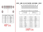 15Models/Box Type C USB-C JACK Charging Dock Connectors Mix 6Pin and 16Pin Type-C Female SMD DIP PCB Soldering DIY Repair Socket