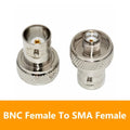5/20/100PCS Coaxial RF BNC Female to Sma Female Connector Nickel Plated Adapter Antenna Adapters for Radio Walkie-talkie