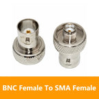 5/20/100PCS Coaxial RF BNC Female to Sma Female Connector Nickel Plated Adapter Antenna Adapters for Radio Walkie-talkie