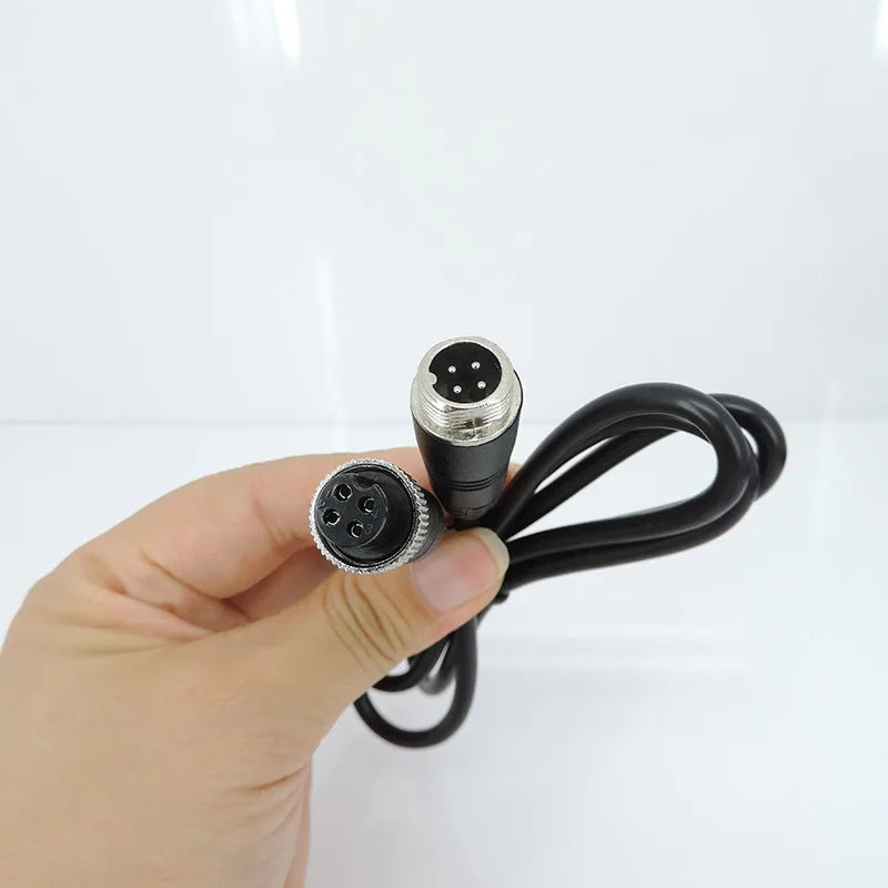 1/3/5/10/15/20M 4 Pin core male to female Aviation Extension Video connector power Cable for car Truck Bus Monitor Camera wire