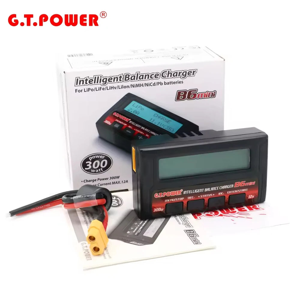 G.T.POWER GT Power Imax B6mini B6 Mini 12A 300W Balance Charger/Discharger For RC Lipo/LiFe/LiFe NiMH Battery