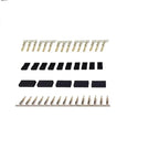 5/10 Pairs Jr Futaba Servo Receiver Connector Plug with Lock and Male Female Gold Plated Terminals Crimp Pin Kit for RC Battery