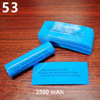 100pcs/lot 18650 lithium battery heat shrinkable skin battery packaging PVC packaging insulation sleeve DIY replacement skin