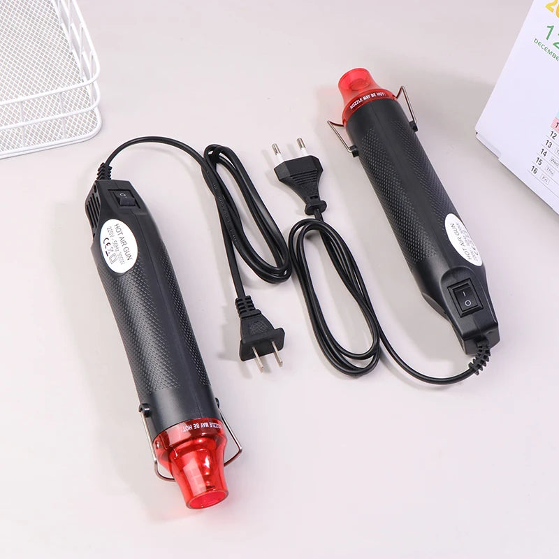 220/110V  DIY Heat Gun Electric Power Tool Hot Air Gun Temperature Gun with Supporting Seat Shrink Plastic DIY Craft Tool