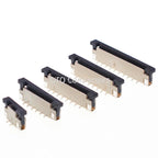 10pcs Fpc Ffc Connector Socket Pitch 0.5mm 1.0mm 4/6/8/10/12/14 16/20/24/30/34/40/50/60 Pin Vertical Type Misalignment Pins Flat