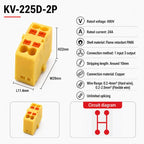 1Pc Wire Electrical Cable Connectors Plug-in Terminal Block PTFIX 2.5mm² Splitter Spliceable DIN-Rail Mounting Junction Box Too