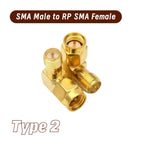 RP SMA To RP SMA Male Female  Adapter Coax Coupling Nut Barrel Converter