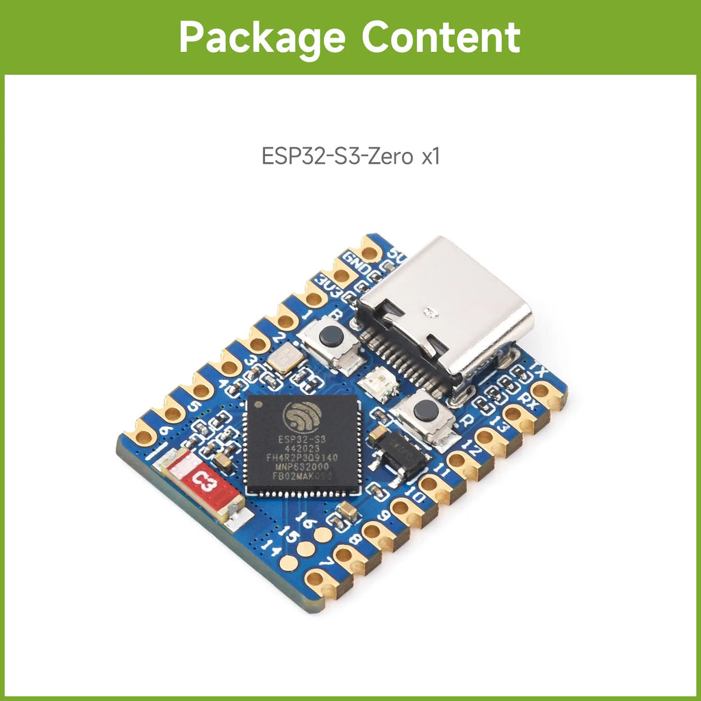 【Official Guarantee】Waveshare ESP32-S3 Mini Development Board, Based On ESP32-S3FH4R2 Dual-Core Processor, Microcontroller