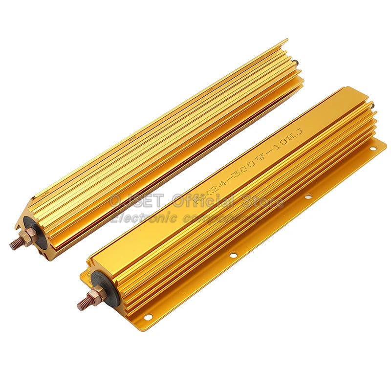 1Pcs 300W RXG24 High Power Gold Aluminum Housed Resistor/Current Limiting Precharge Decoder Resistor 0.1 3 4 5 20 10 Ohm 10K Ohm