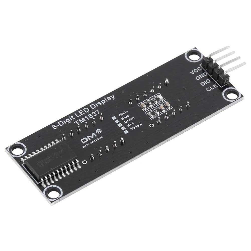 TM1637 LED Display Module for Arduino 6-Digit 7-Segment 0.36''/0.56 Inch Time Clock Indicator Tube Module Red/Blue/Green/Yellow