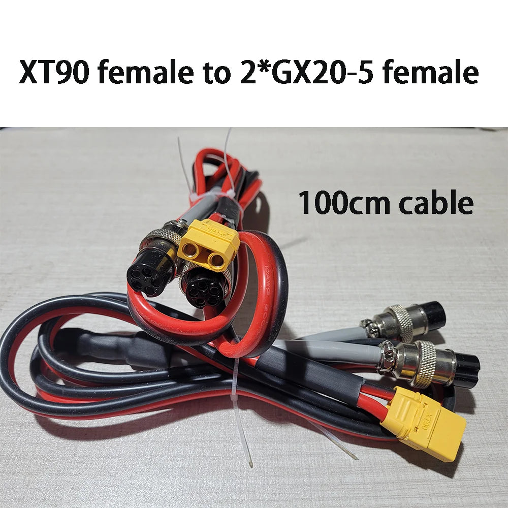 XT90 male cable GX20 2 3 4 5 6 Pin Female Docking Aviator Aviation Plug Socket Circular Connector for Dualtron LP16-3