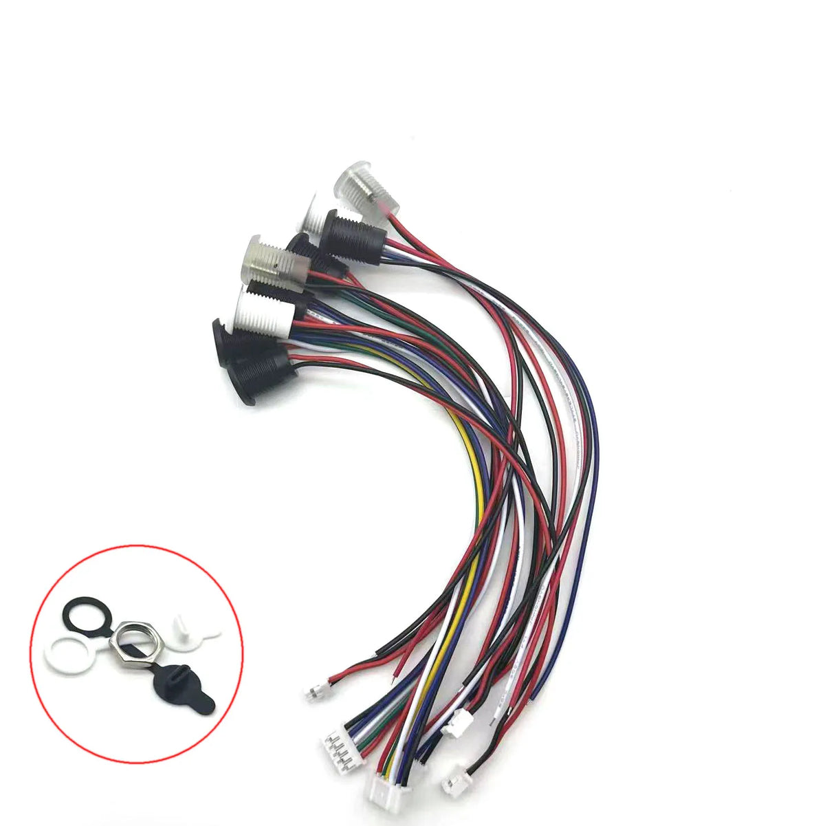 USB 2P/4P/5P/6P Connector Type-C Waterproof with PH 2.0 Nut Locking Plate Female Waterproof High Current Fast Charging Jack Port