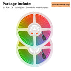 5V RGB COB LED Strip 576LEDs/m Bluetooh App IR Remote Control USB RGB LED Strip Flexible Tape for TV Backlight Room Decoration