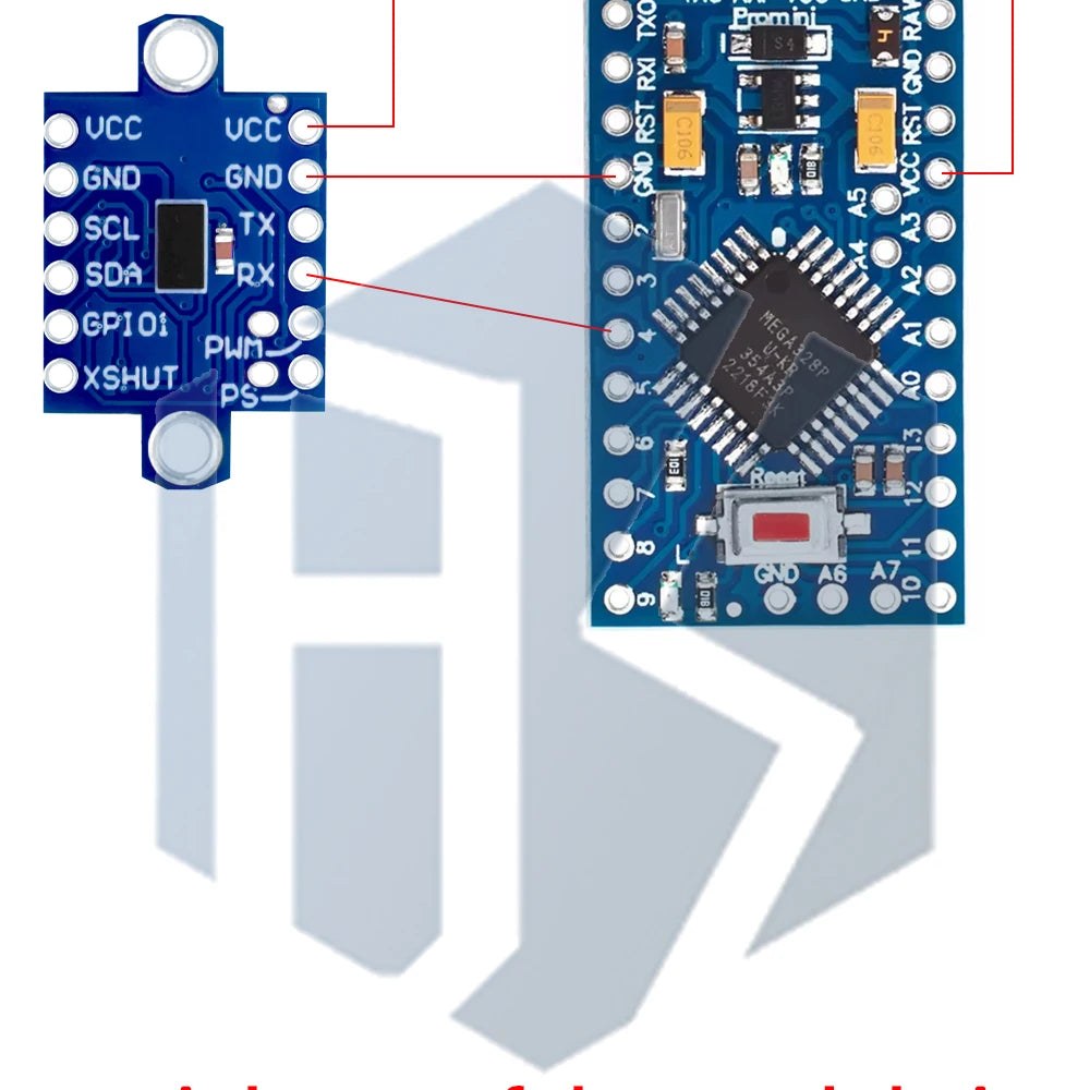 GY-53 VL53L0X laser ToF time-of-flight sensor module  3v-5v serial PWM output for arduino