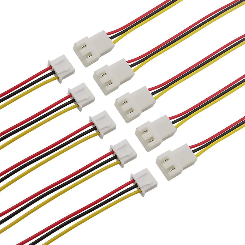 10Pcs/lot JST XH2.54 3 Pin Male Plug / Female Socket Connector XH 2.54mm Pitch 3P Docking Terminal with Wire Cable 26AWG 20CM