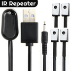 All-in-One Infrared IR Repeater Kit 32-60kHz Infrared Remote USB Adapter Universal Emitters Repeater System Kit for Amplifier TV