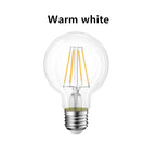 LED Edison Filament Light Retr Bulb Brown Golden G80 G95 G125 4W 6W 8W 10W 12W Dimmable E27 AC 220V Dimmer Restaurant Bedroom