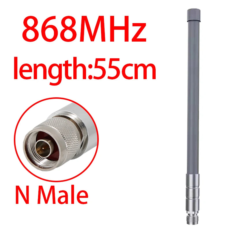 GIZONT Meshtastic LoRa 868MHz 915MHz Antenna Helium Hotspot Outdoor N Male Omni Fiberglass Long-distance Receiving Antennas