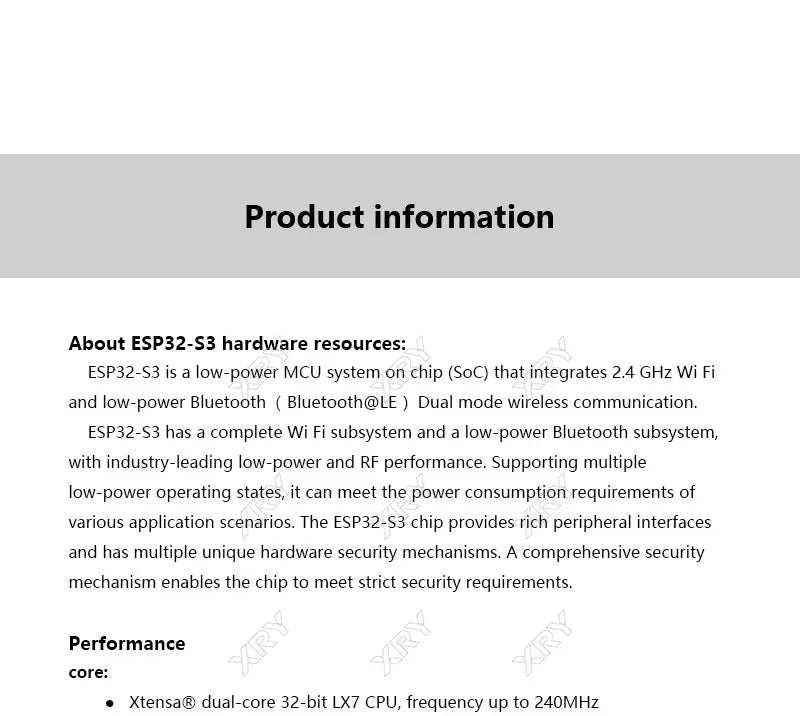 XRY ESP32-S3 CAM development board WiFi+Bluetooth module ESP32-S3-N16R8 with OV2640 camera Tablero de desarrollo de cámara ESP32