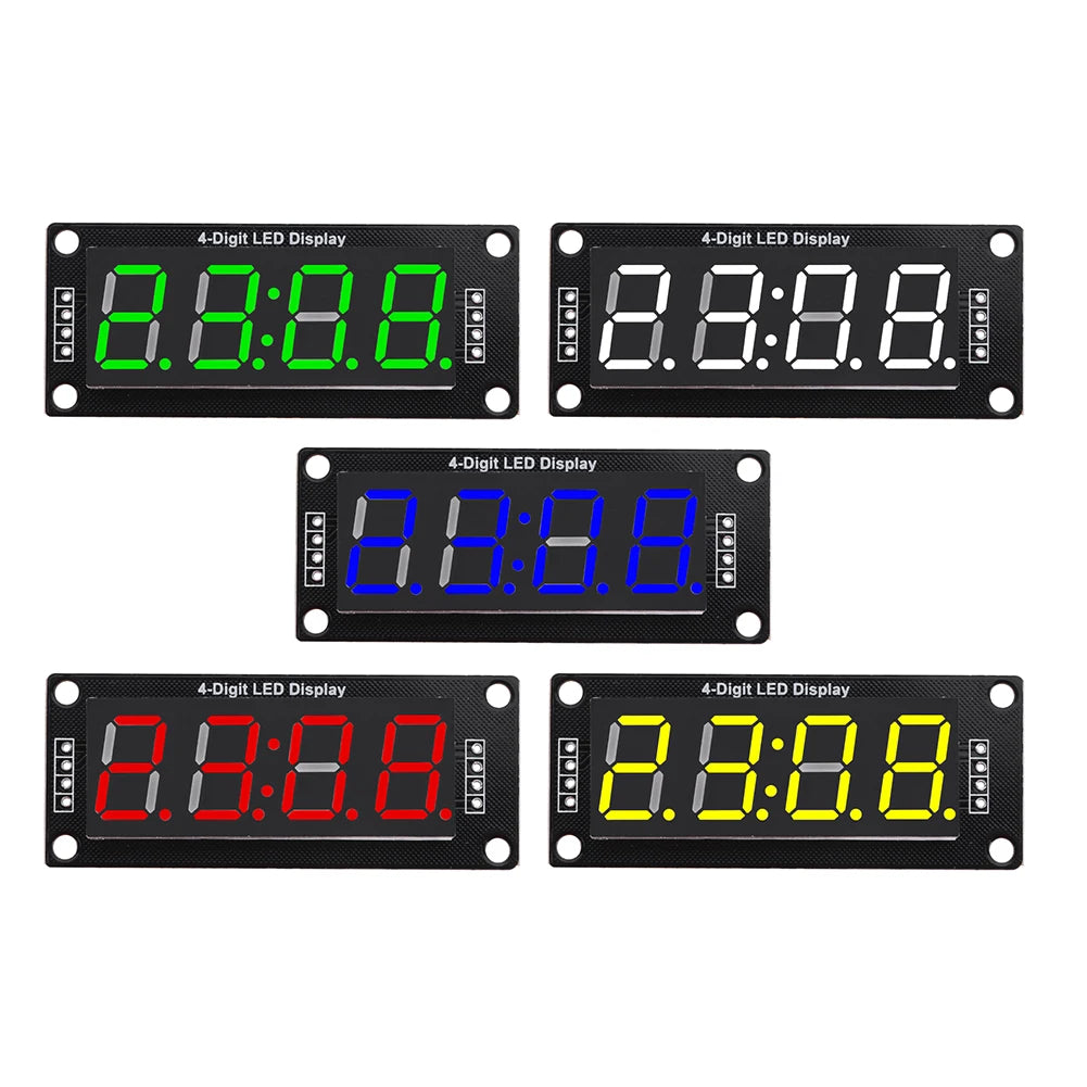 TM1637 LED Display Module 4 Digit Time Indicator Tube 7 Segment Digital Indicator Tube 0.56 Inch Digital LED Module