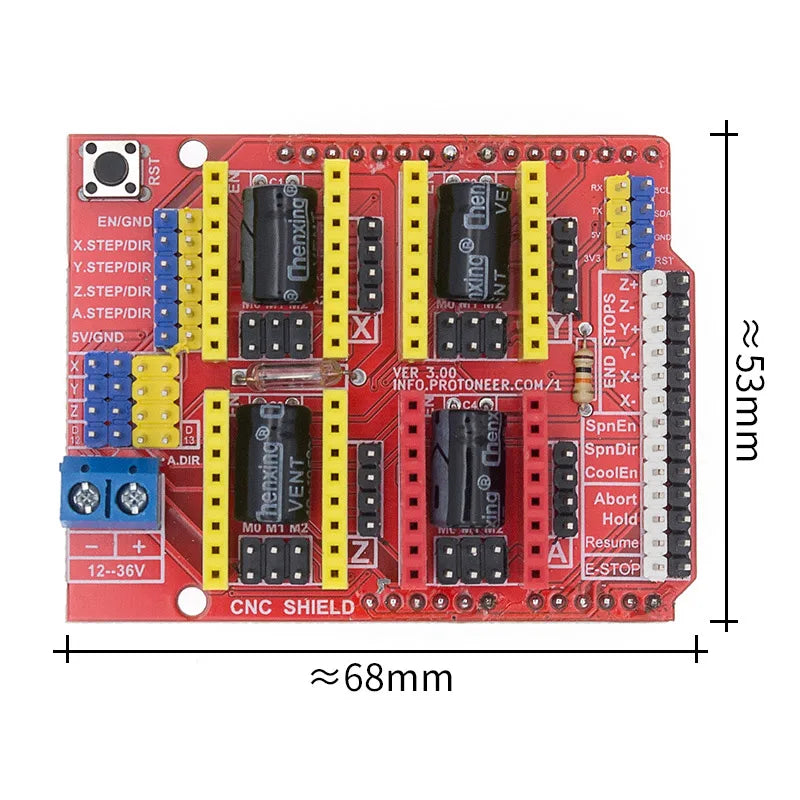 CNC Shield V3.0 Expansion Board A4988 Driver Board V3 Engraver Shield 3D Printer CNC for arduno CNC Shield V3