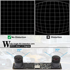 ELP 1200P Global Shutter USB Webcam Synchronization Dual Lens Camera Module High Speed 120fps 3D Stereo UVC Industrial Camera