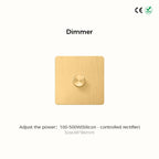 Avoir Gold Rocker Toggle Switch Brass Lever Switch Home Accessories Cat6 Type C EU Sockets And Switches 220V Push Button 86 Type