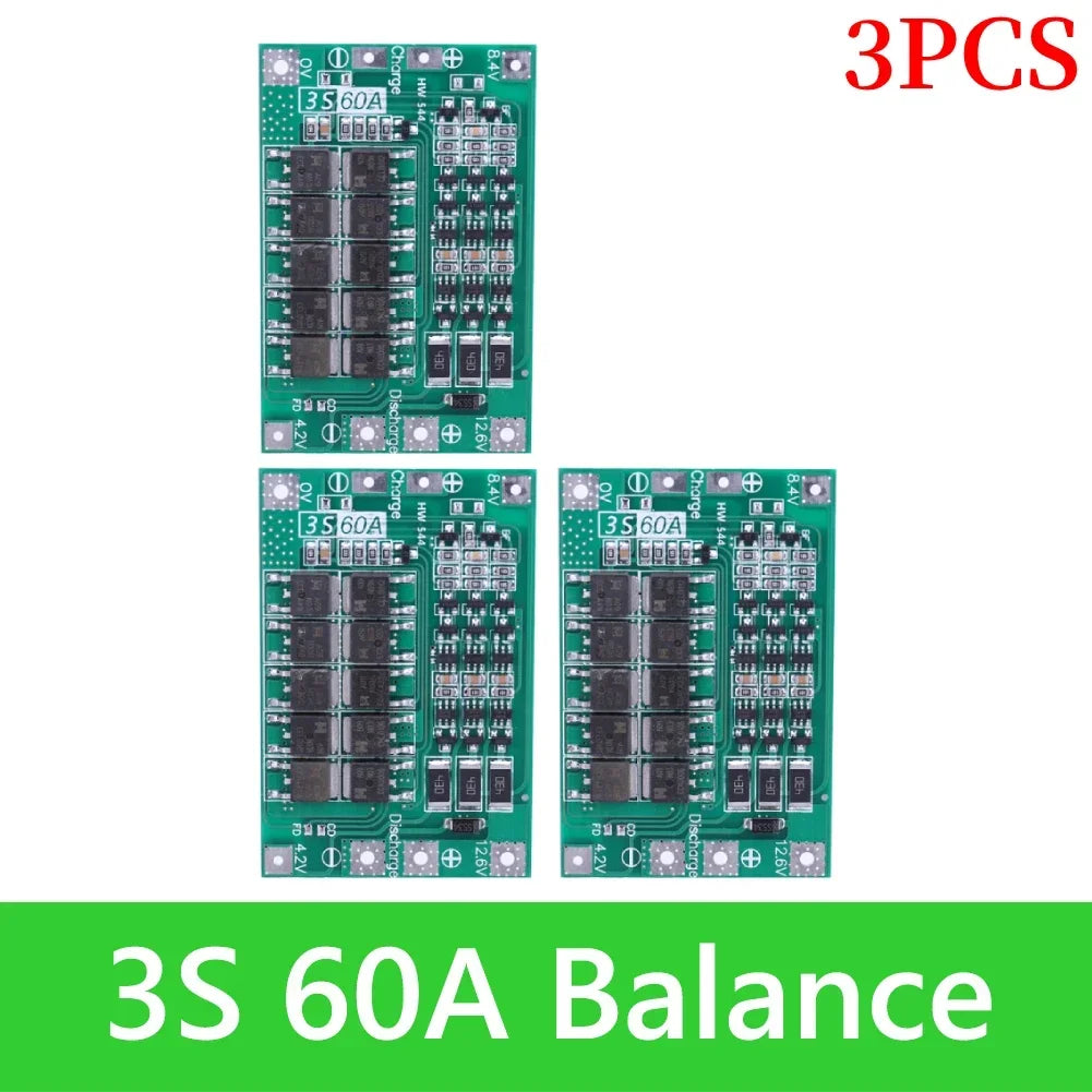 BMS 3S/4S 5A 10A 20A 25A 40A 60A Li-ion Lithium Battery Charger Protection Board 18650 For Drill Motor 12V with Enhance/Balance