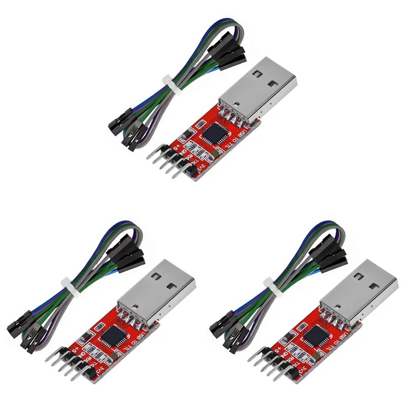 【CLEARANCE】3 Pcs CP2102 USB 2.0 To TTL 5-Pin Serial Adapter USB To TTL Serial Converter Module For UART STC 3.3V And 5V