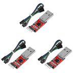 【CLEARANCE】3 Pcs CP2102 USB 2.0 To TTL 5-Pin Serial Adapter USB To TTL Serial Converter Module For UART STC 3.3V And 5V
