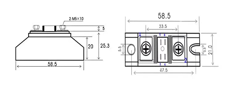 High Power Diode ZP5A 10A 20A 30A 50A 100A 150A Rectifier Diode 1000V