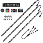 12V 4 Pin RGB Gaming PC Led Strip Light 5050 RGB Tape For Aura Sync MSI Mystic Light Motherboard Control Computer Case Backlight