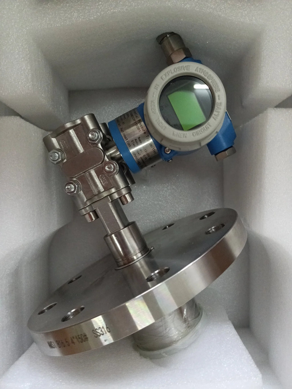 3051 Differential Pressure Sensor Transmitter 4-20mA With Hart PTFE Diaphragm Flange 1.6bar 24vdc