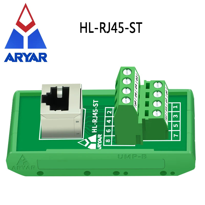 RJ45 Vertical Breakout Board RJ 45 Splitter RJ45 Adapter Din Rail Mounting