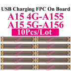 10Pcs Charging FPC Connector On Board For Samsung Galaxy A04s A14 A24 A34 A54 A05s A15 A25 A33 A35 Mainboard Flex Cable Plug