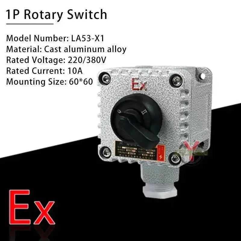 LA53 Waterproof Explosion-proof Ex Control Button Box Indicator Light Emergency Stop BZA8050 Anti-corrosion Master Switch Box