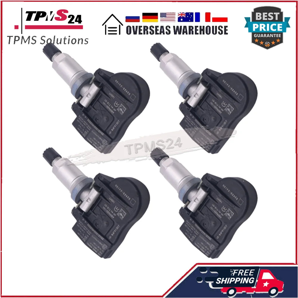 4PCS Tire Pressure Sensor 52933-D4100 TPMS For 2017 2018 2019 KIA Optima Sportage Sorento Genesis Ioniq 52933D4100 52933-D9100