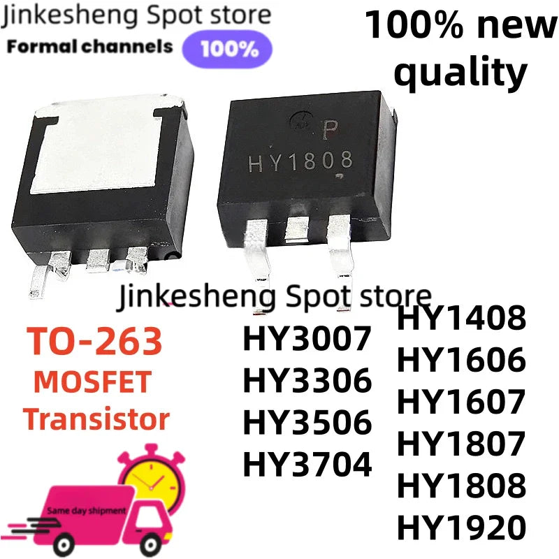 10pcs HY1607 HY1808 HY3506 HY3704 TO-263 HY1807 HY3007 HY1408 HY1920 HY3306 HY1606 MOSFET Transistor