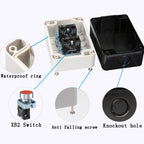 NEW XB2 Metal button switch control box start stop industrial identification symbol self reset circular emergency stop SWITCH