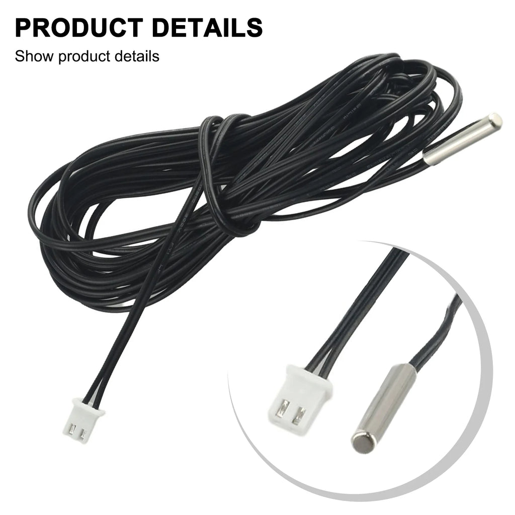 NTCs Thermistor Temperature Sensor Waterproof Probe B3950 10K 1% Air Probe Air Conditioning Probe Wire Cable Probe 4*20mm