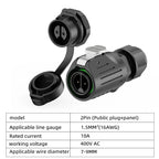 IP68 Power Waterproof Connector Panel Installation, Aviation Plug Socket Cable, Male and Female Heads, No Welding Required