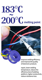 MECHANIC OFFICIAL SX-862 60g Double Rosin Hole Solder Wire 183℃ Melting Point Solder Flux 1-3% No-residue High Purity Welding