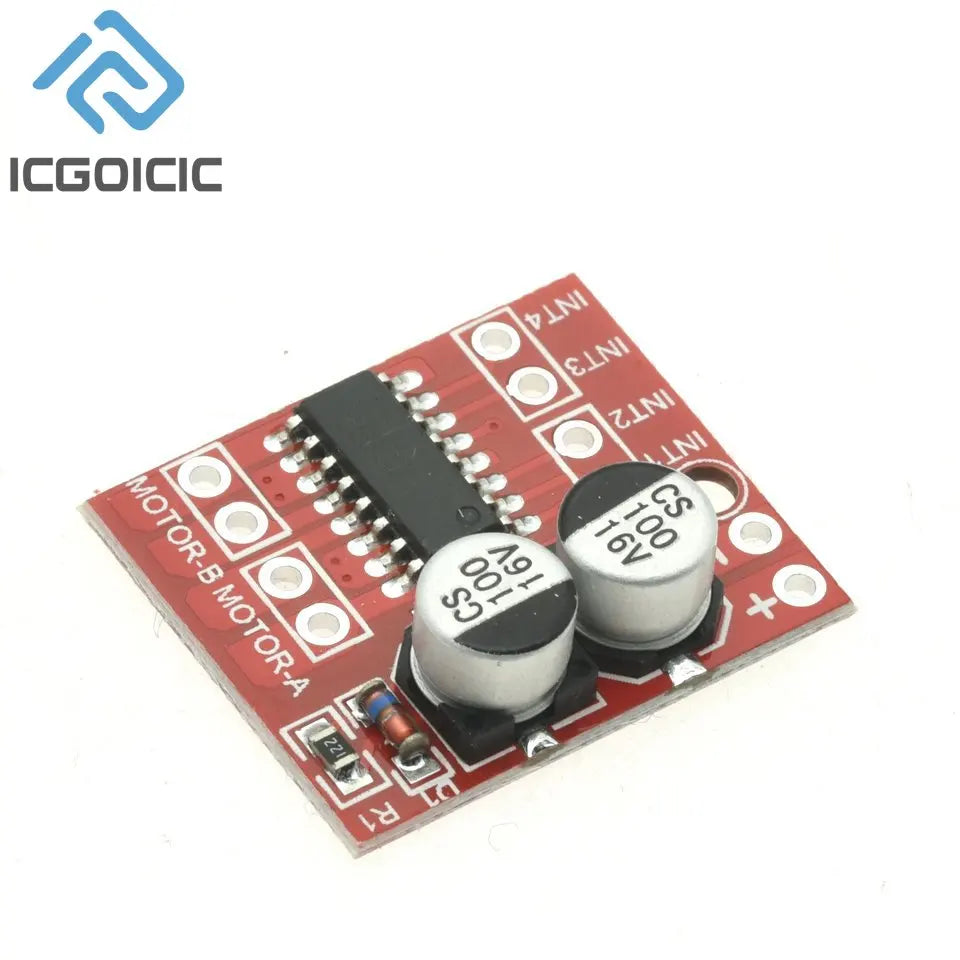 1-100PCS MX1508 Dual DC Motor Driver Module 2V-10V 1.5A PWM Speed Control H-Bridge Stepper L298N Replacement for Arduino