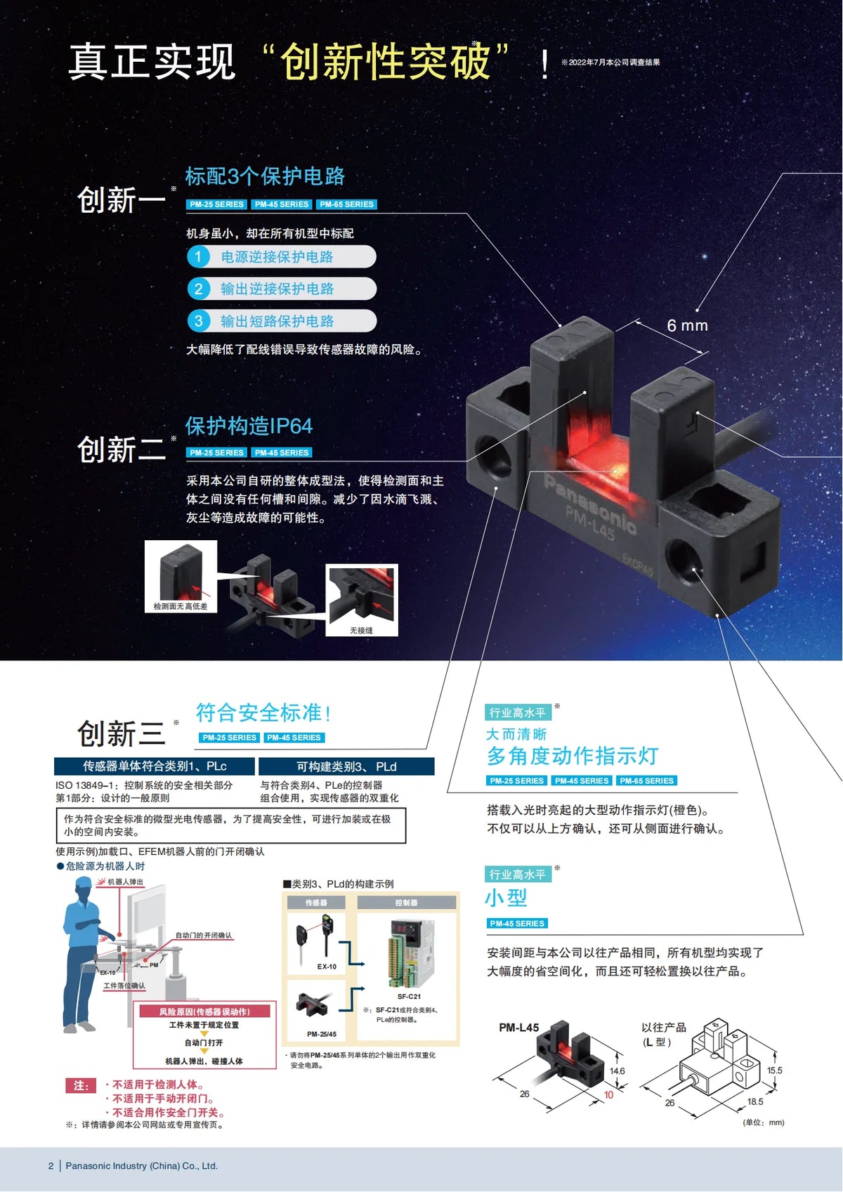 New Module Limit Photoelectric Slot Switch PM-T45 L45 K45 Y45 F45 R45 -P C3 For Panasonic Industrial  Accessories Switches