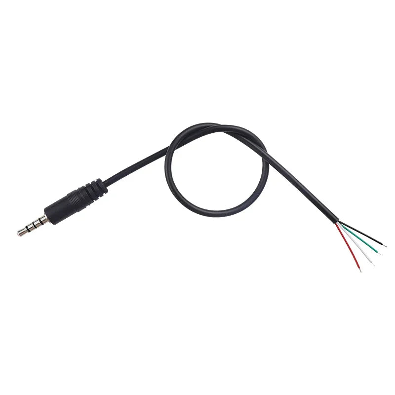 1/2/5Pcs 3.5mm Male Plug/Female Jack Mono/Stereo AUX 3/4Pole To Bare Wire Connector DIY Audio Headphone Repair Extension Cable